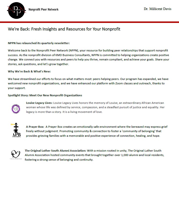 Newsletter 1